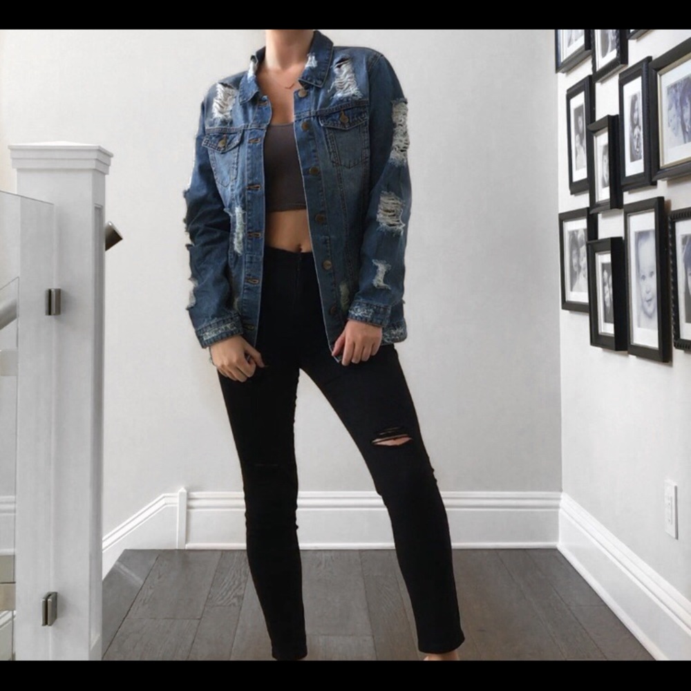 THE JULIA DISTRESSED JACKET - Picture 2 of 8